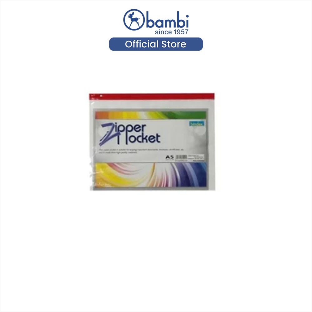 

Bindex Organizer Map Dokumen A5 Zipper Pocket Tipe PVC Transparant Original