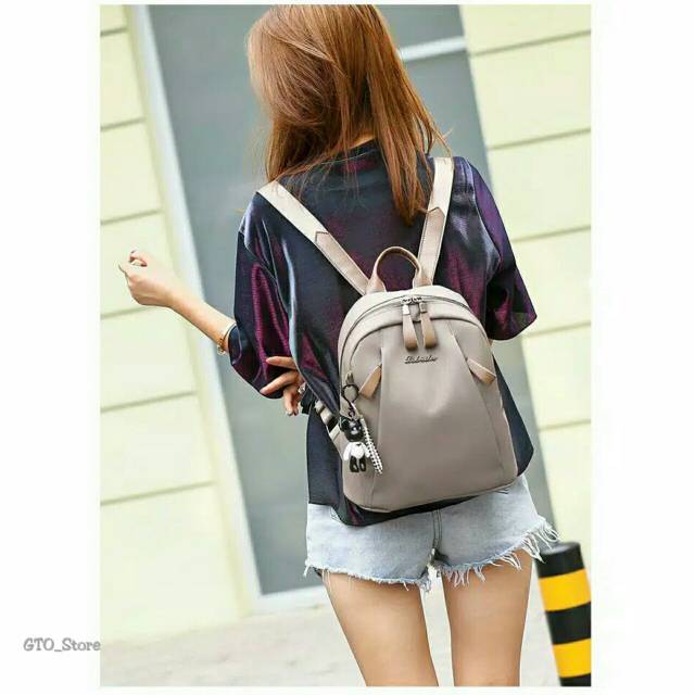 Tas ransel gto free gantungan boneka impor / tas wanita batam