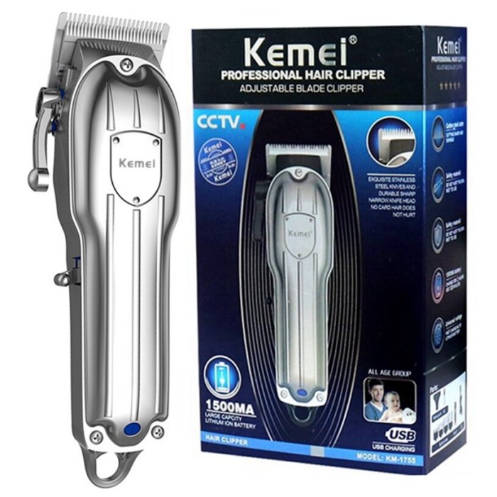 Kemei 1755 Original Alat Cukur Rambut CAS Hair Clipper KM 1755 KM1755 KM-1755