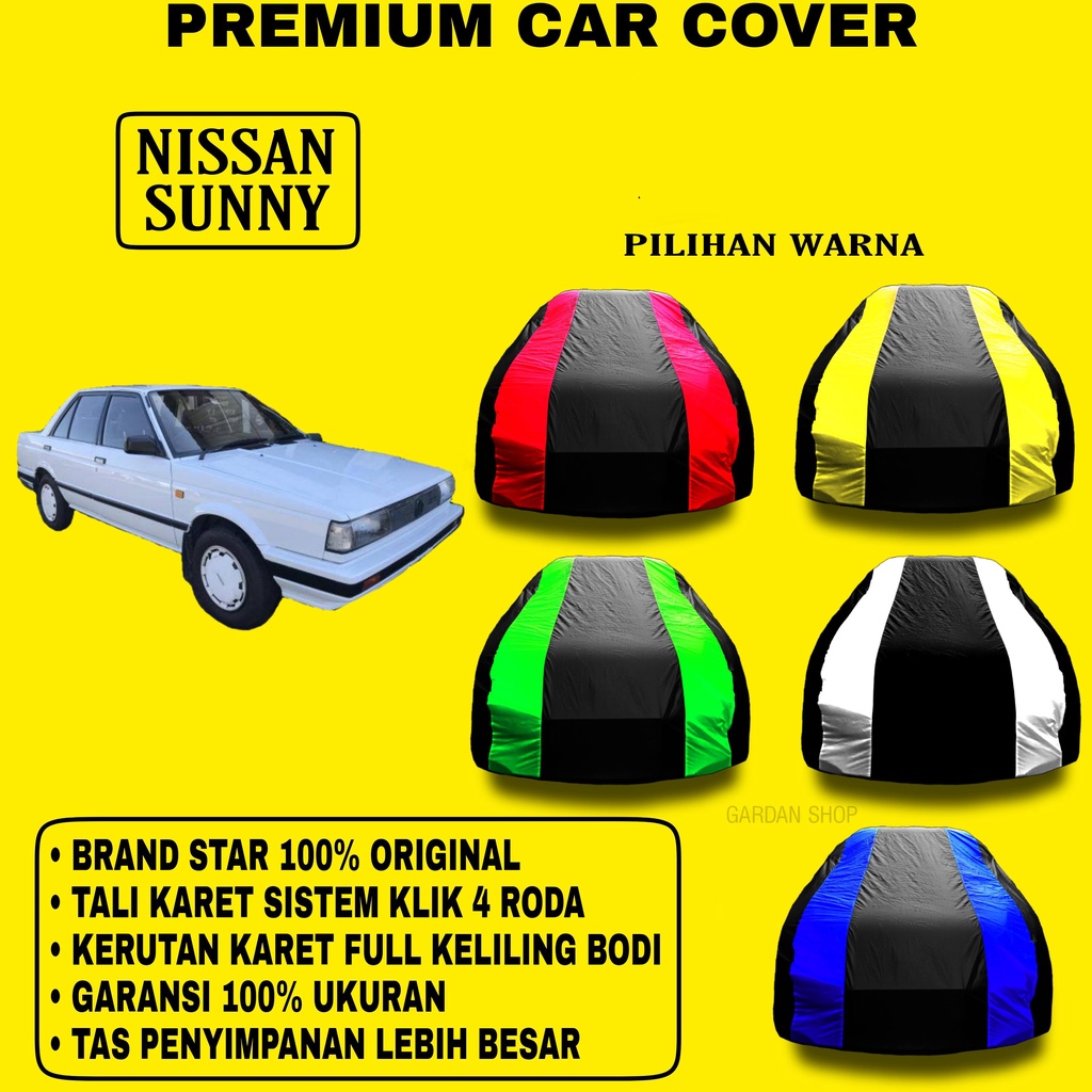 Body Cover NISSAN SUNNY Garis 2 WARNA Penutup Pelindung Bodi Mobil Nissan Sunny PREMIUM