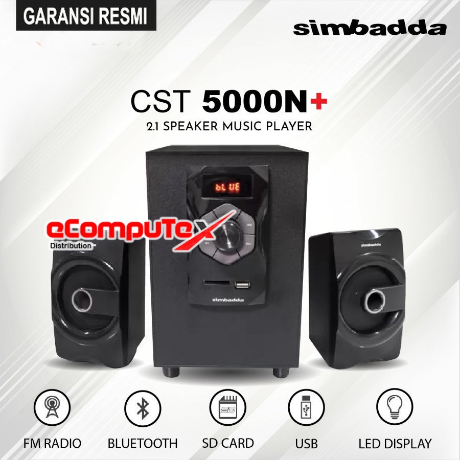 SPEAKER SIMBADDA CST 5000 N + / CST5000N BLUETOOTH SUBWOOFER BASS POWER GARANSI RESMI