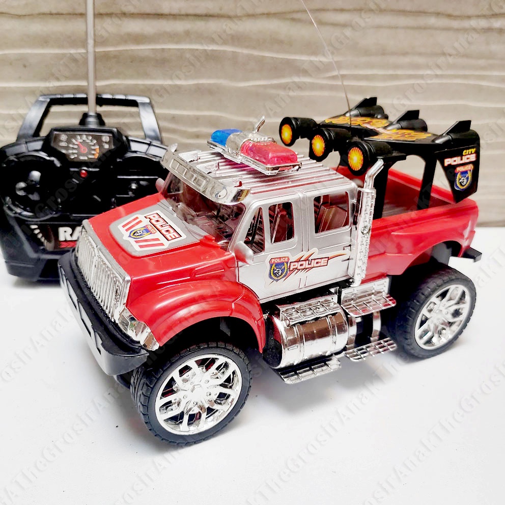 Mobil Police Jeep RC 727-X4 Mainan Polisi Off Road Car Remote