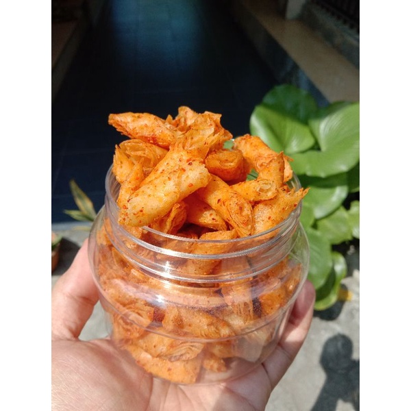 

Keripik Pangsit MakMur Camilan Snack Toples Small (180gr)
