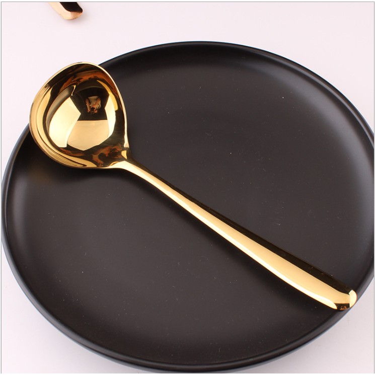 Jual Golden Soup Spoon/ Ladle stainless steel 304 Food grade Indonesia