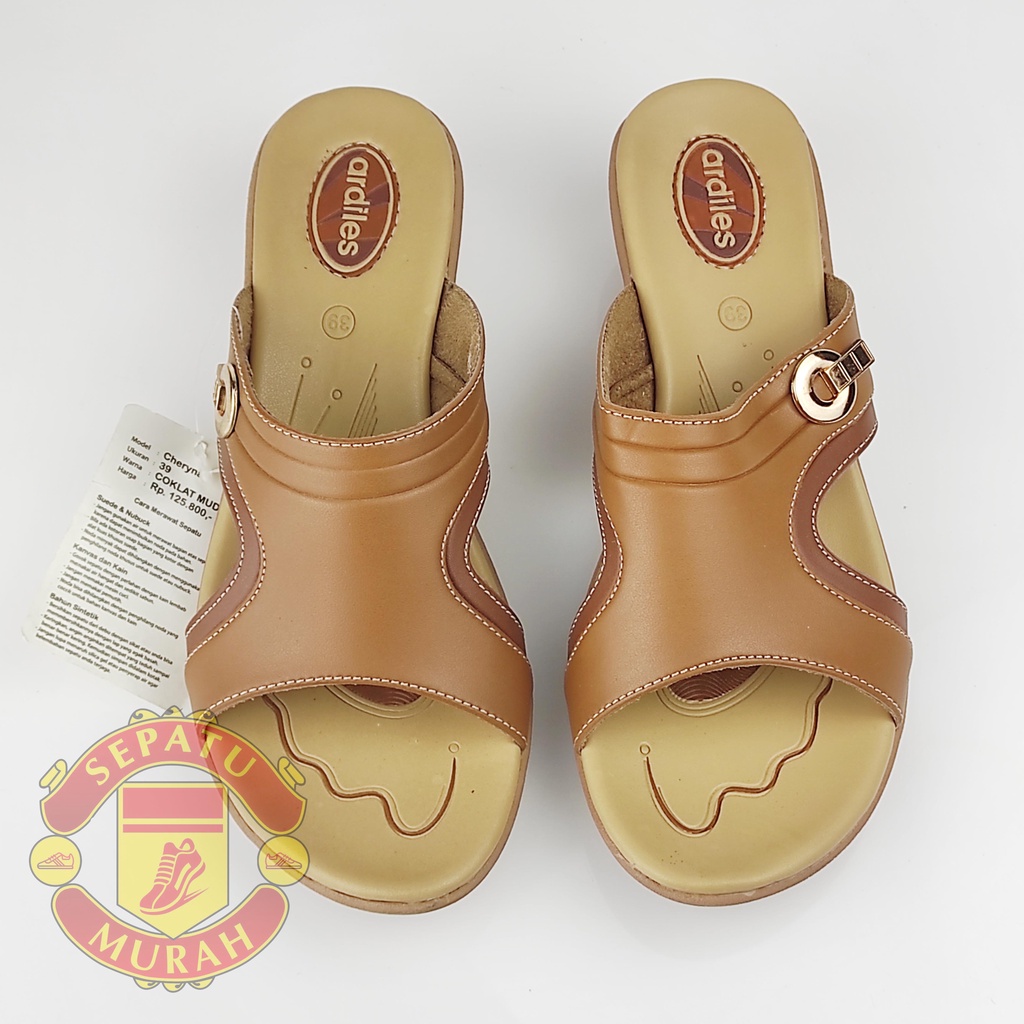 Sandal Wanita Ardiles Cherryna - Coklat Muda