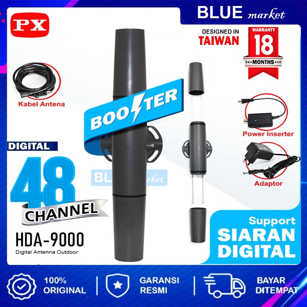 Antena TV PX Ultra Cruise Outdoor Antena Digital Analog + Kabel HDA-9000 / HDA9000