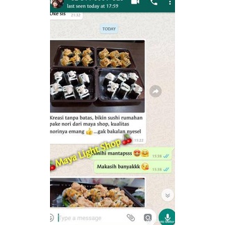 

Spesial Edition--Nori sushi 5 lembar rumput laut halal bahan sushi kimbap bento seaweed