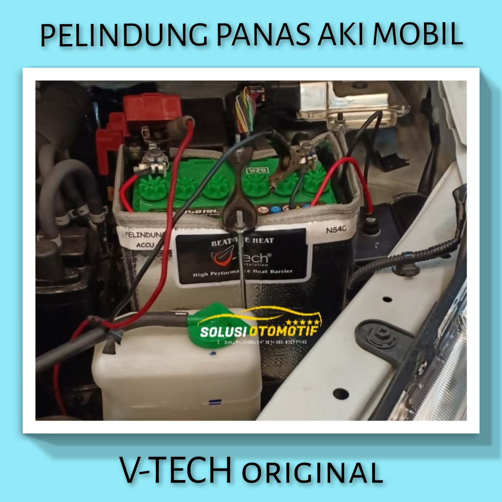 TOYOTA VIOS 2007-2013 Gen 2 Pelindung Panas Cegah Aki Mobil Cepat Soak VTECH Ori