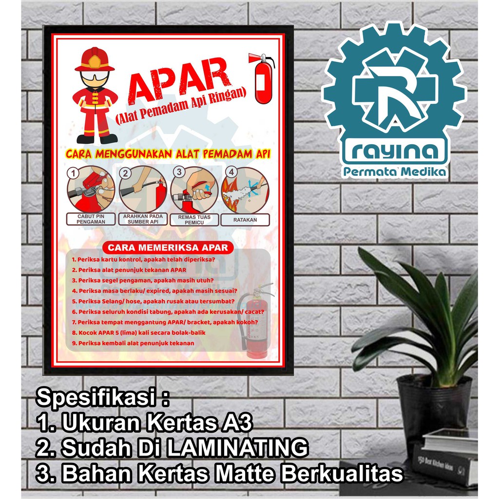 Jual Poster APAR (Alat Pemadam Api Ringan) | Shopee Indonesia