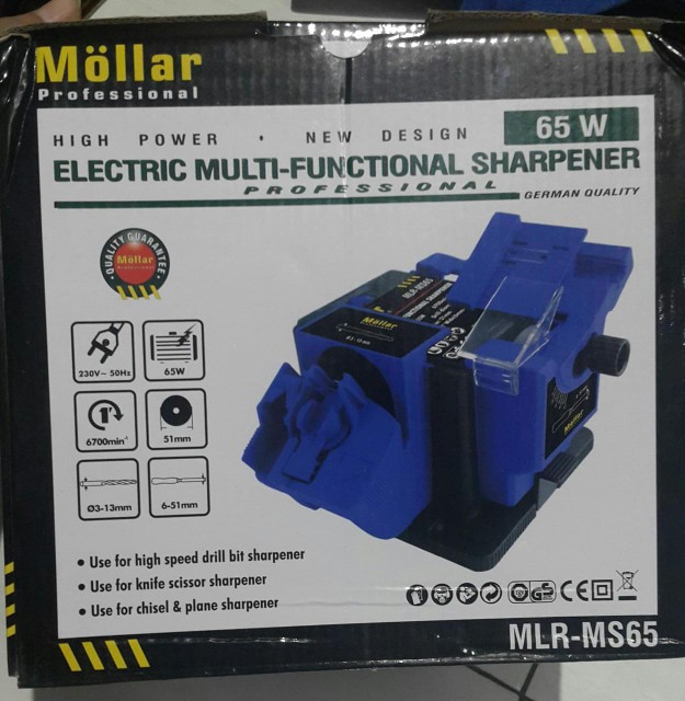 Mollar Mesin Pengasah Asah 3 In 1 Mata Bor - Pisau - Chisel Sharpener
