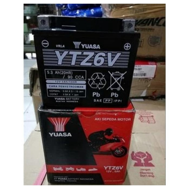 Aki Yuasa YTZ6V (Dijamin Ori)