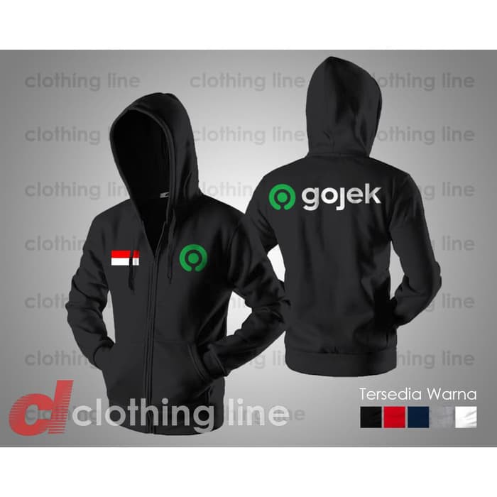 Jaket Hoodie JUMPER Premium GJK Bendera OJEK ONLiNE polos custom OJOL