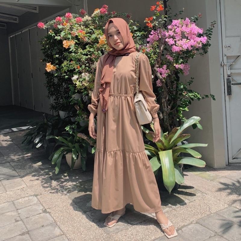 GSC - Marmaxy Maxi Dress Muslim / Dress Wanita Muslimah Lengan Panjang