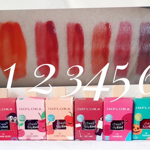 IMPLORA Cheek &amp; Lip Tint Model Ice Cream - Set Liptint &amp; Pemerah Pipi (GROSIR)