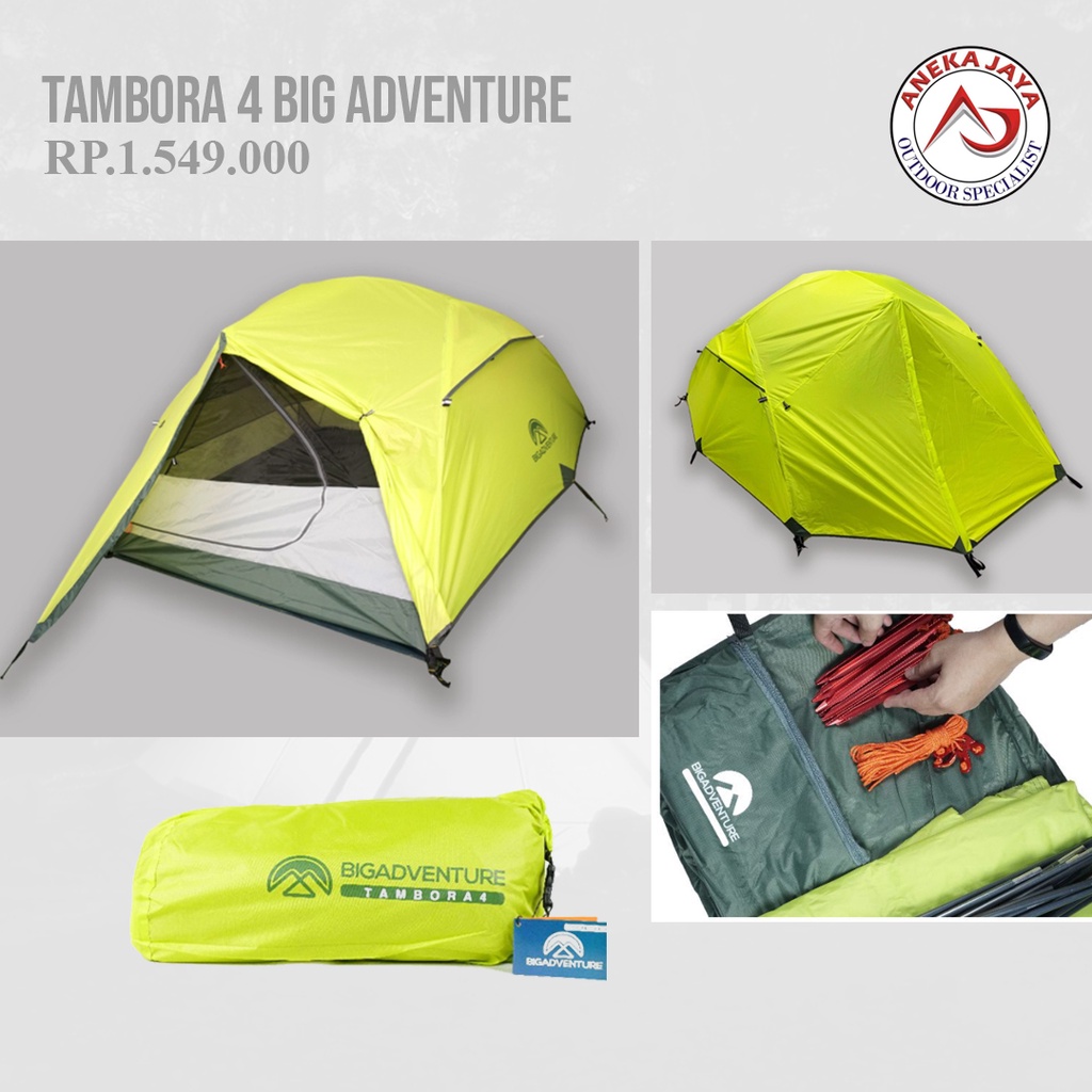 TENDA TAMBORA 4 ORANG BIG ADVENTURE