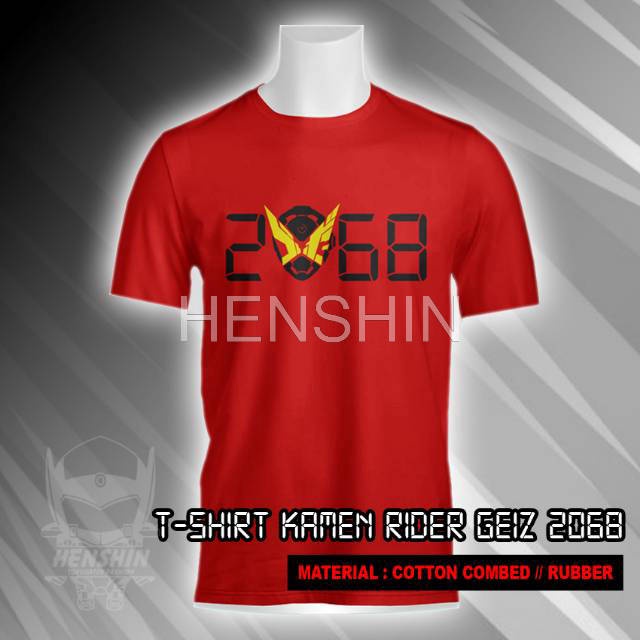Jual HENSHIN - Kaos Combed Baju Kamen Rider Geiz 2068 Baja Hitam Keren ...