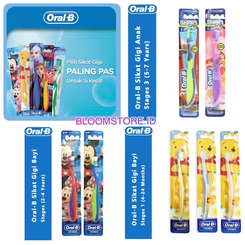 ORAL B ORAL-B Sikat Gigi Anak Bayi Baby Kid Kids Toothbrush Tooth Brush ...