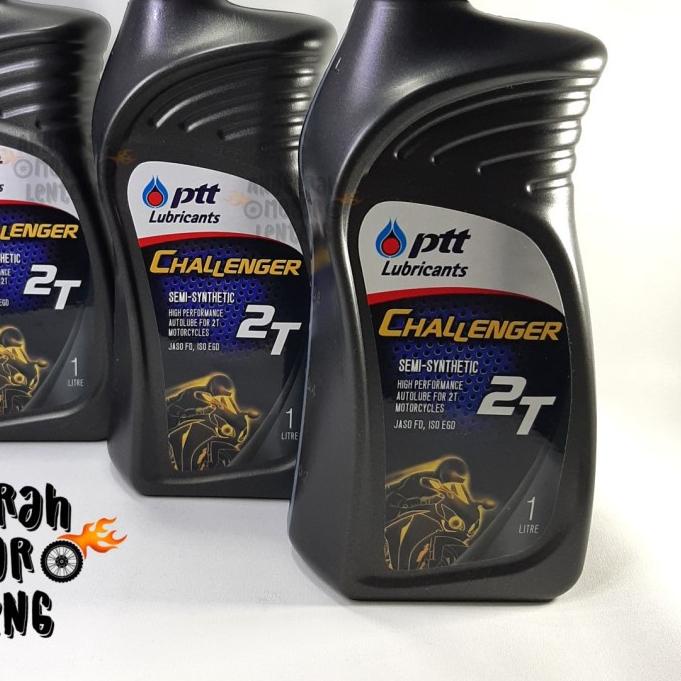 ☟ Oli Samping PTT Challenger 2T 2tak 1L Semi Sythetic Jaso FD ISO EGD ۩