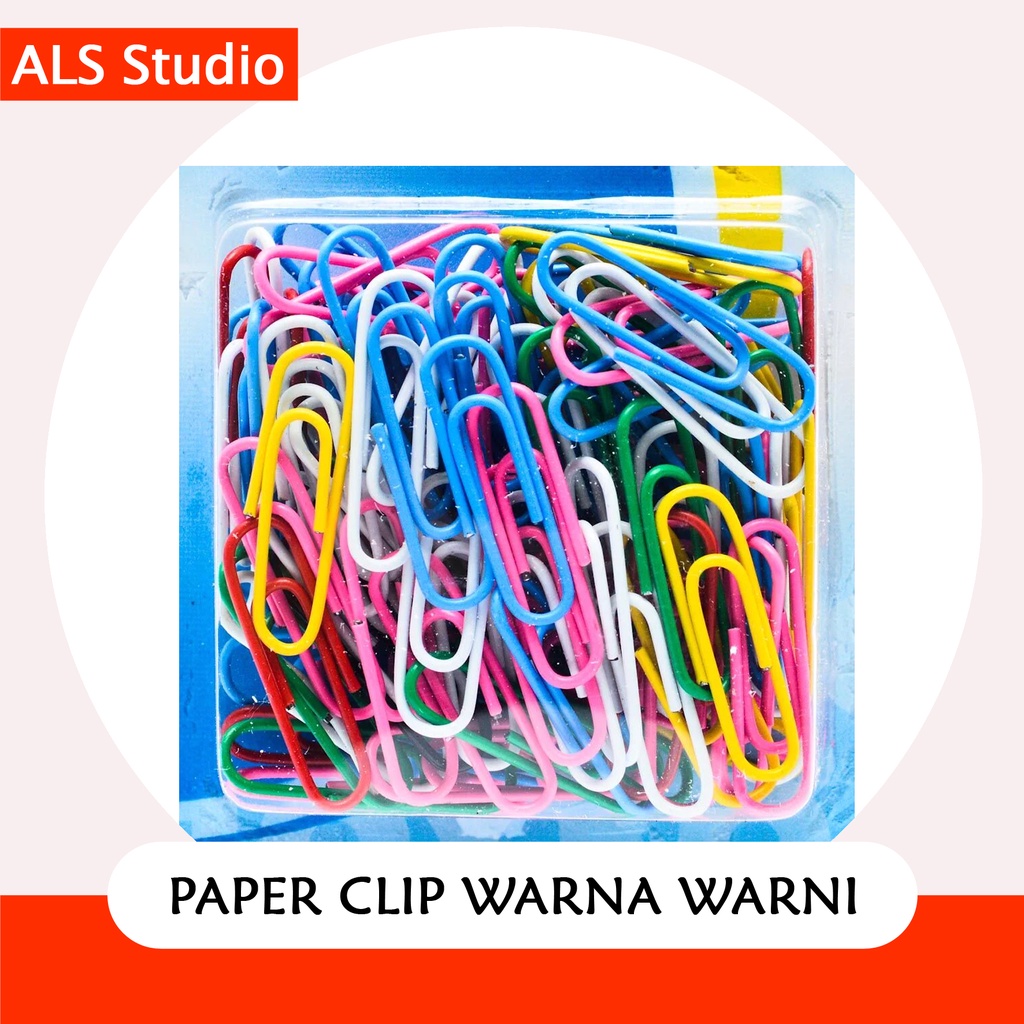 

Klip Kertas / Paper Clip Warna Warni 2 PCS