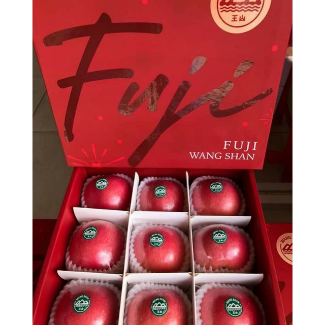 

Buah apel Fuji wangshan GIFT pack 9Pcs