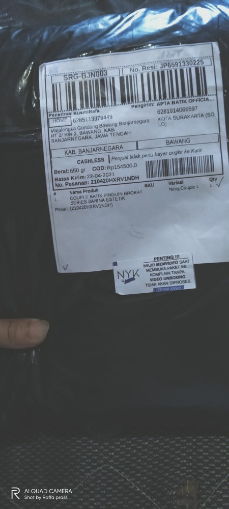 Couple Batik Pinguin Brokat Series Barina Estetik