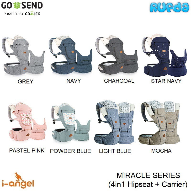 I-Angel Miracle 4in1 Baby Carrier Plus Hipseat Carrier