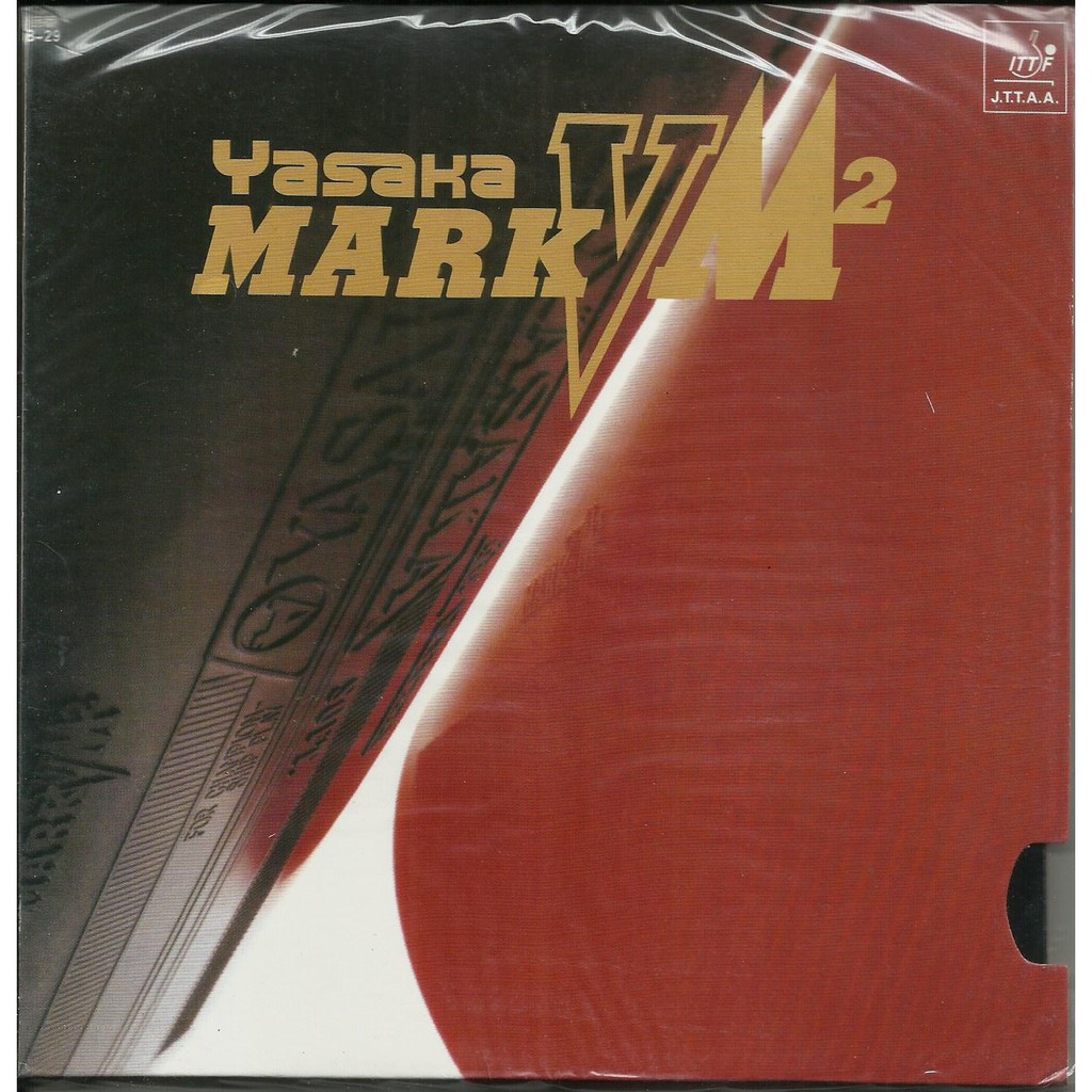Sepasang karet bad pingpong YASAKA (hitam & merah) tipe Pryde Xtend Rakza Mark Bet ping pong tenis