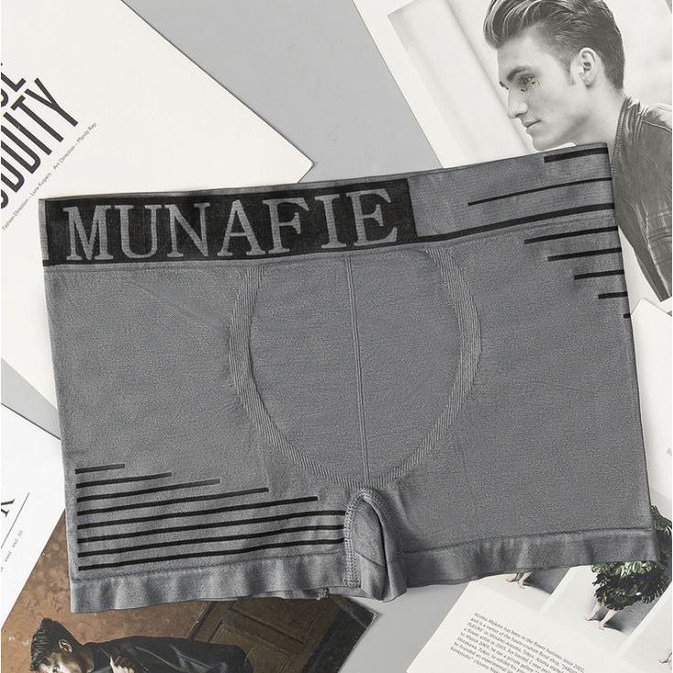 [ LINGERIE MASTER ] - (C-29) BOXER Pria munafie Kolor CD Celana Dalam Underwear Man Daleman Cowok-C-29 Gray