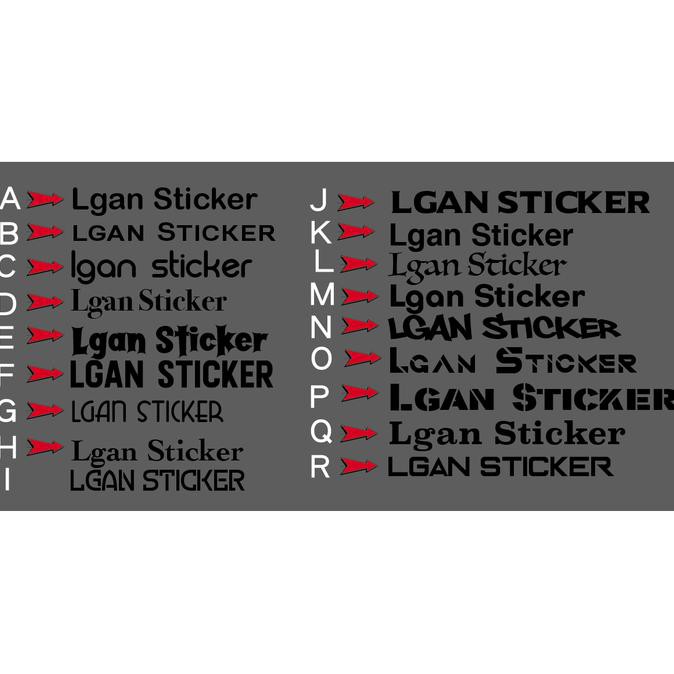 

Sticker Cutting Huruf Abjad Bahan Revlektive