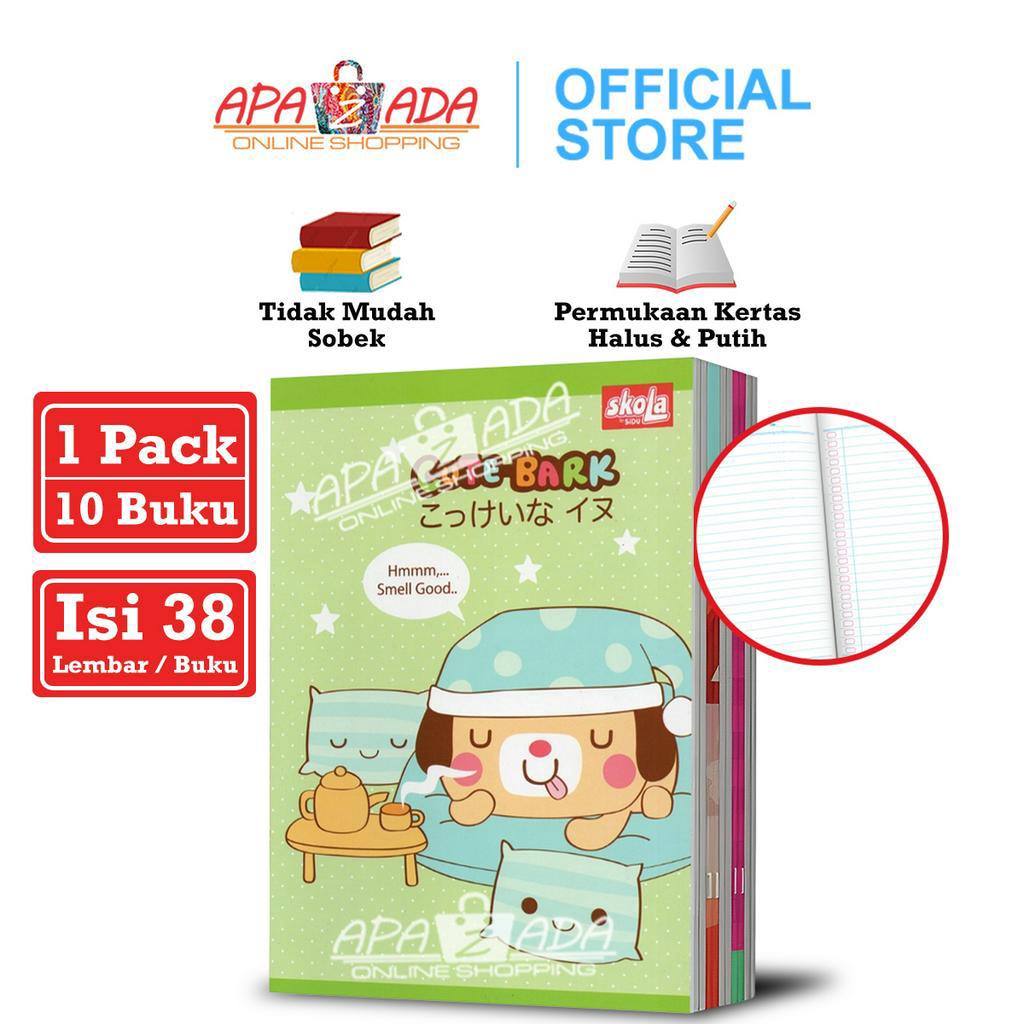 

Apazada Buku Tulis Skola 38 Lembar Murah [1 Pack - 10 Pcs Buku] / Buku Tulis Sekolah Halus