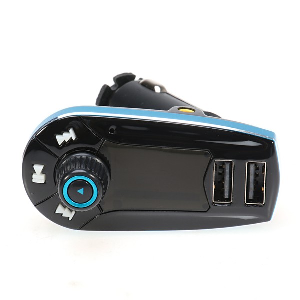 Car FM MP3 Modulator with USB OMSCGNBX Charger 2.1A for Smartphone - 618C - Black/Blue