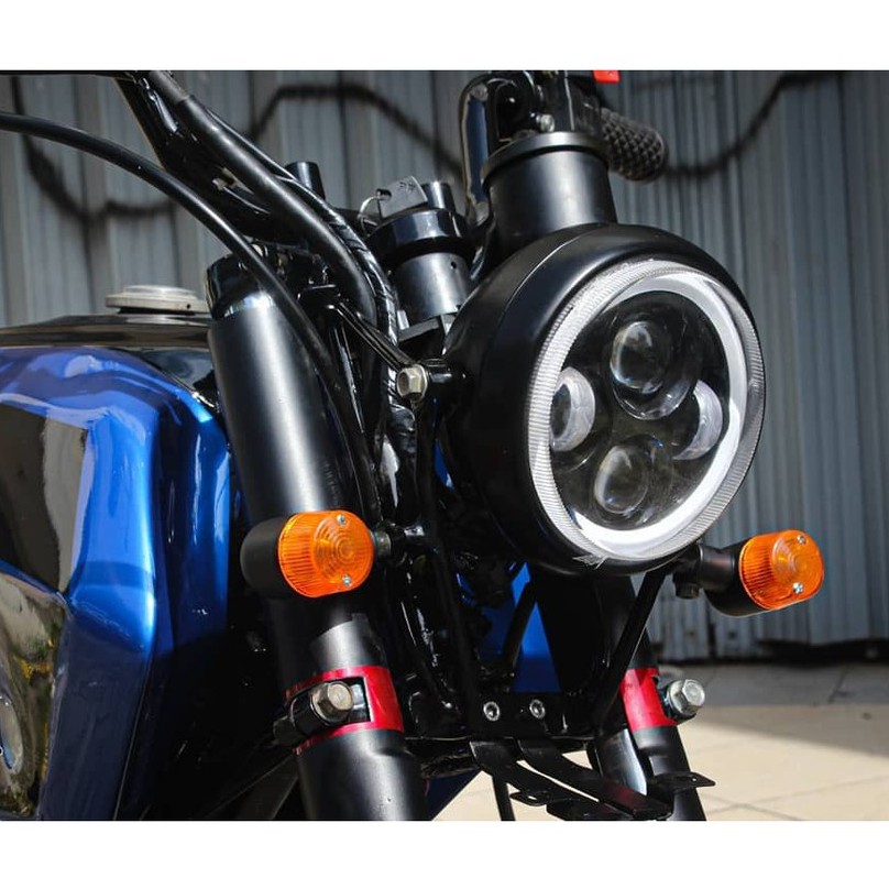 Headlamp Daymaker Owen LED Angel Eye Lampu depan CB Custom Japstyle Vixion GL Tiger MP Caferacer