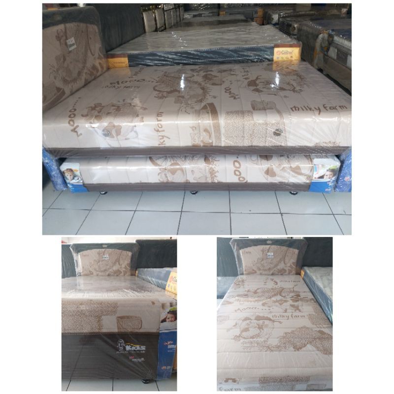 Springbed Anak AMERICAN PILLO 2 in 1 / sorong motif MOO