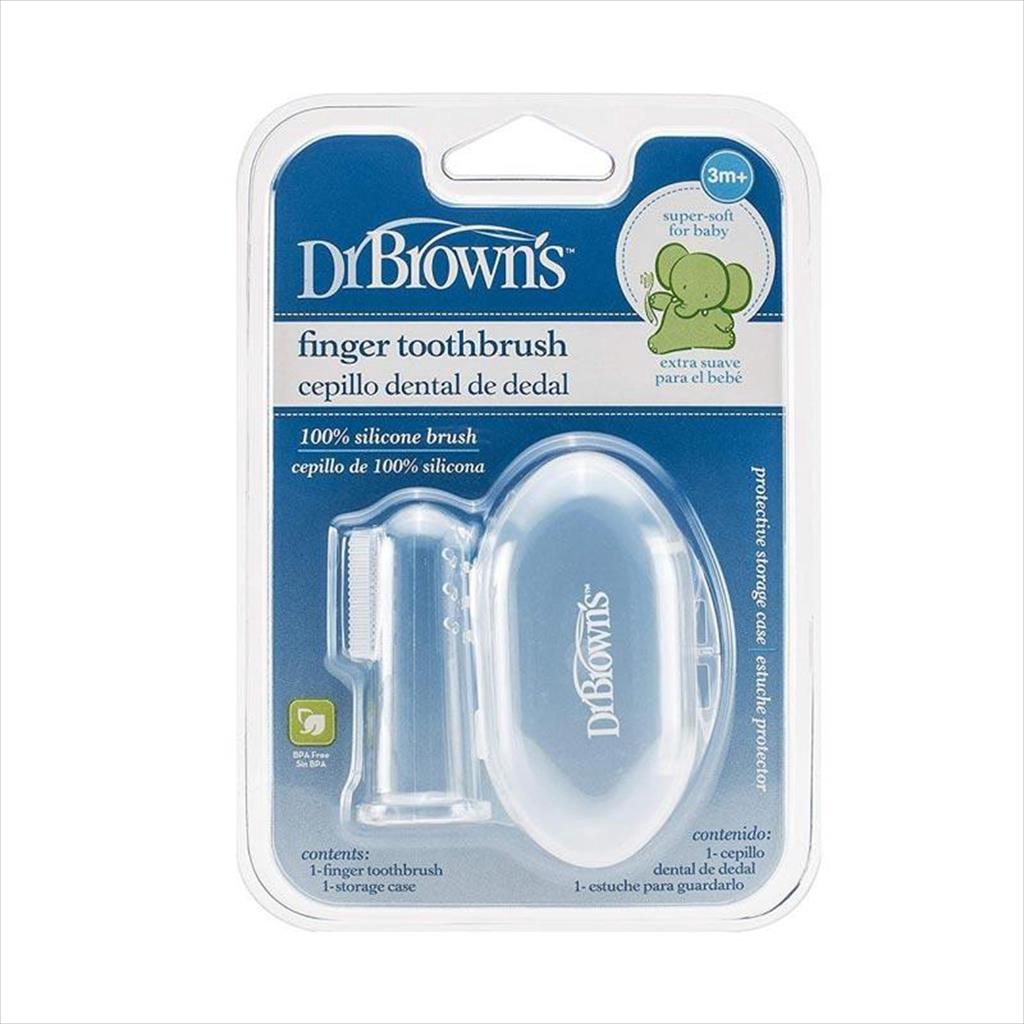 Dr. Brown`s Silicone Finger Toothbrush with Case