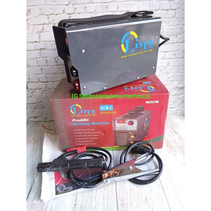 LINZ MMA 165 IGBT Inverter Mesin Trafo las Digital Welding Machine