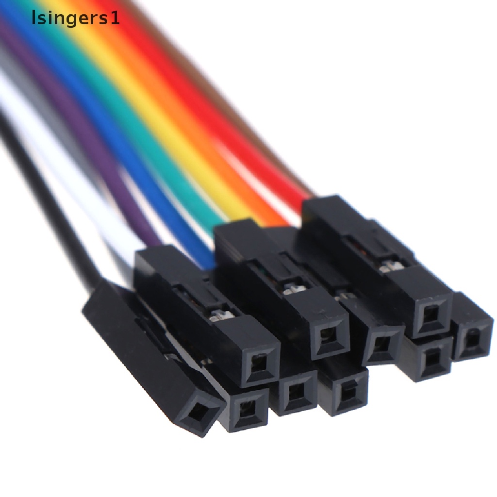 (lsingers1) 10pcs / Set Test Hook / Jepit Buaya 300mm Untuk Kabel Logic Analyzer