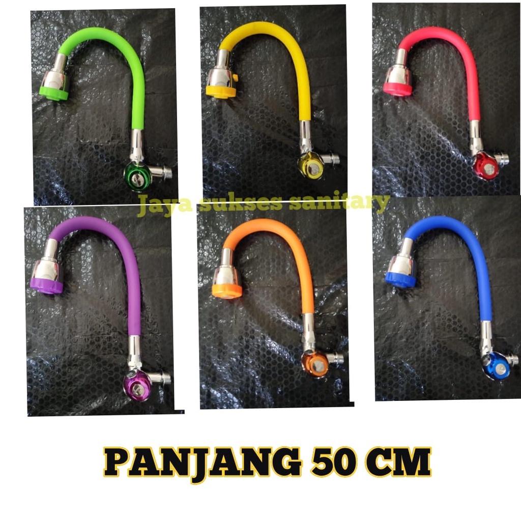 Kran Cuci Piring Fleksibel Leher Angsa Handel Bulat Lolipop Drad Pipa 1/2&quot;