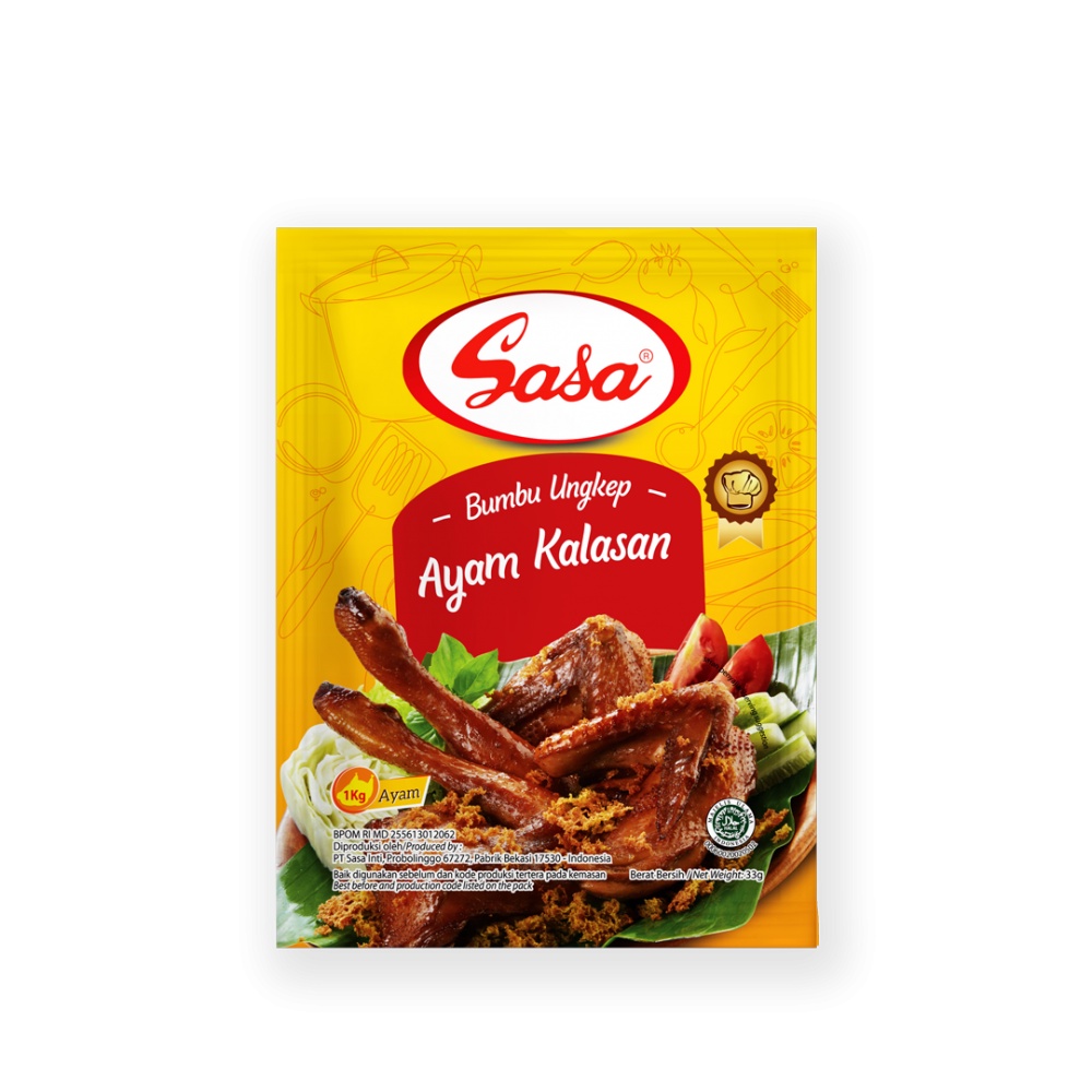 

BUMBU INSTAN | SASA BUMBU UNGKEP AYAM KALASAN 33GR | BUMBU AYAM GORENG GURIH | SALE BUMBU MASAK