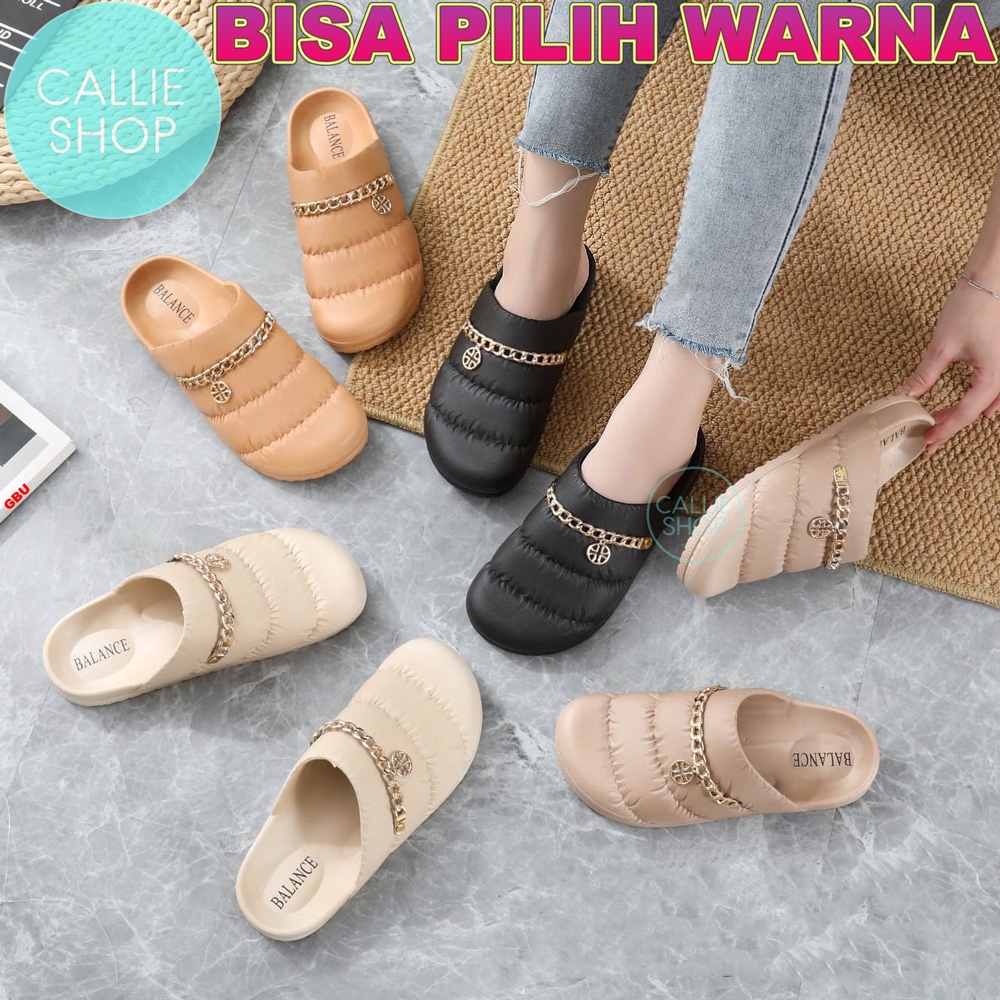 Sepatu Wanita Mules Bustong Jelly Import Balance 1631-2 BUSJTPLUS