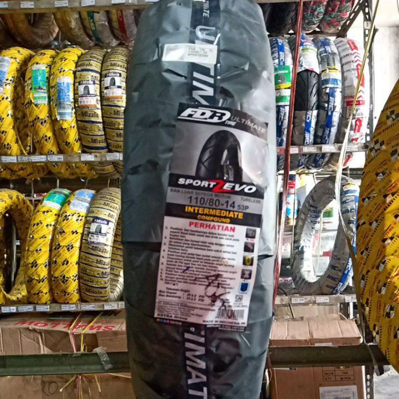 Ban FDR 110 80 14 Sport Zevo Tubeless, Ban Motor Matic FDR 110/80-14