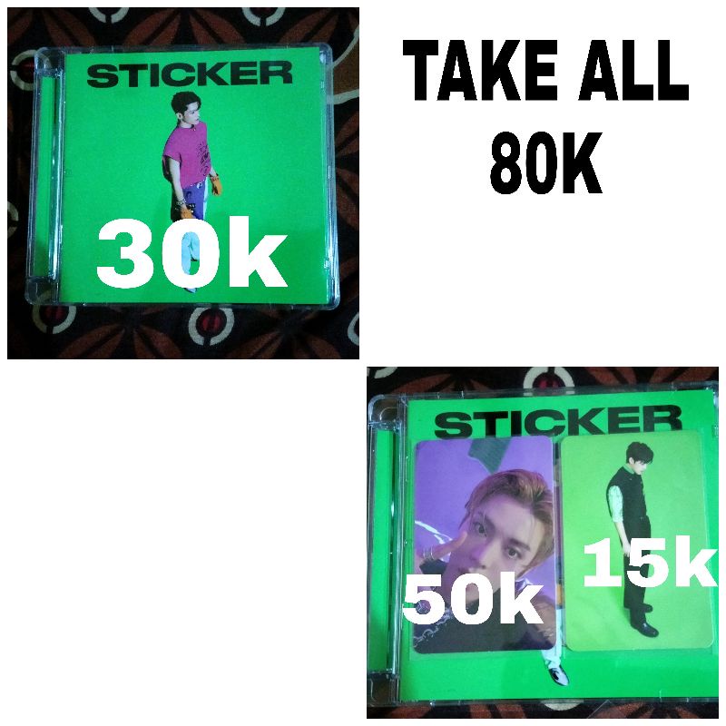 JEWEL CASE ONLY STICKER TAEYONG COVER || PC YUTA STICKER JEWEL CASE PC TAEIL AR STICKER OFFICIAL