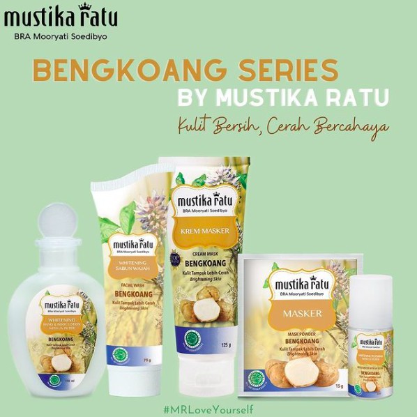 MUSTIKA RATU Brightening Bengkoang | Krem Masker Body Lotion Pembersih Penyegar Bengkuang