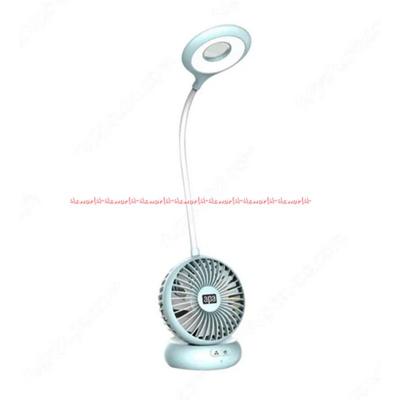 Apa Desk Lamp With Fan White Lampu Meja Kipas Angin Putih 4watt Apadesk