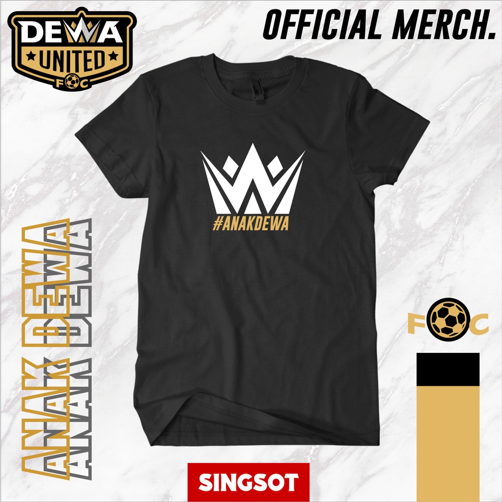 KAOS DEWA UNITED FC SERI ANAK DEWA LOGO SINGSOT