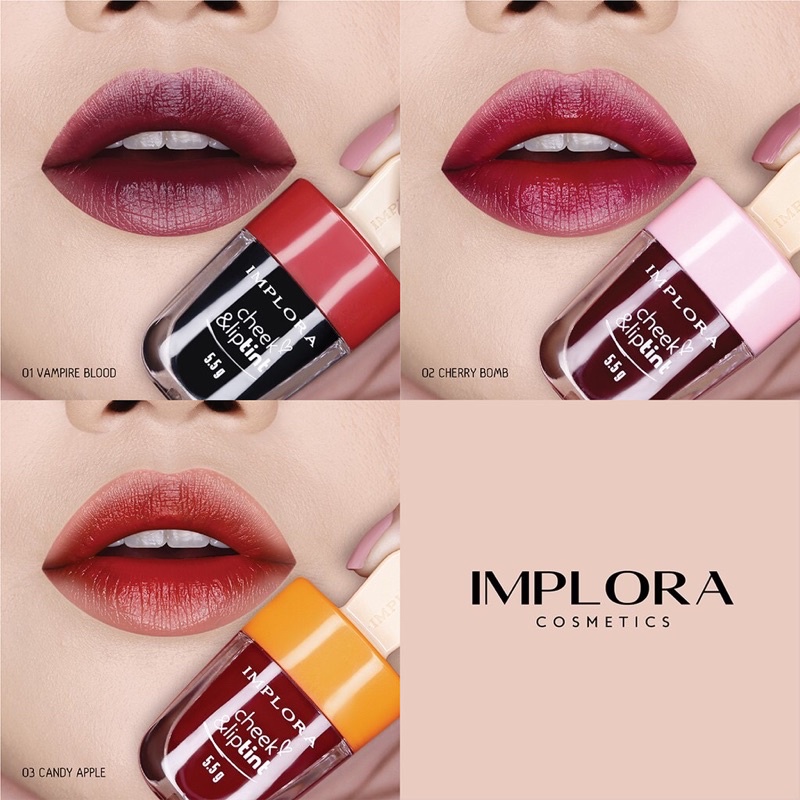 [COD] Cheek &amp; Lip Tint Implora 5.5g BPOM