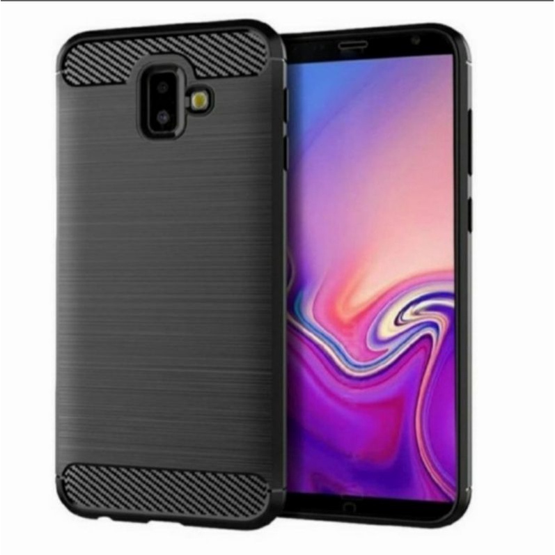 Samsung j6 Plus soft case silikon carbon