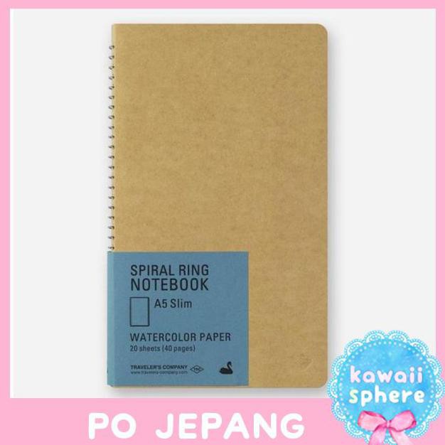 

[[BISA COD]] Midori Travelers Notebook | A5 Slim Watercolor | Spiral Ring Note | PO