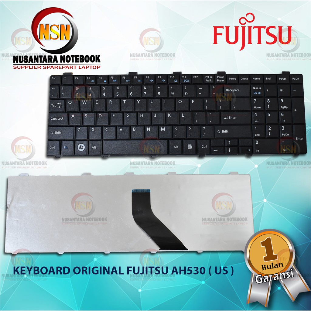 Keyboard Original Fujitsu AH530 AH531 NH751 US