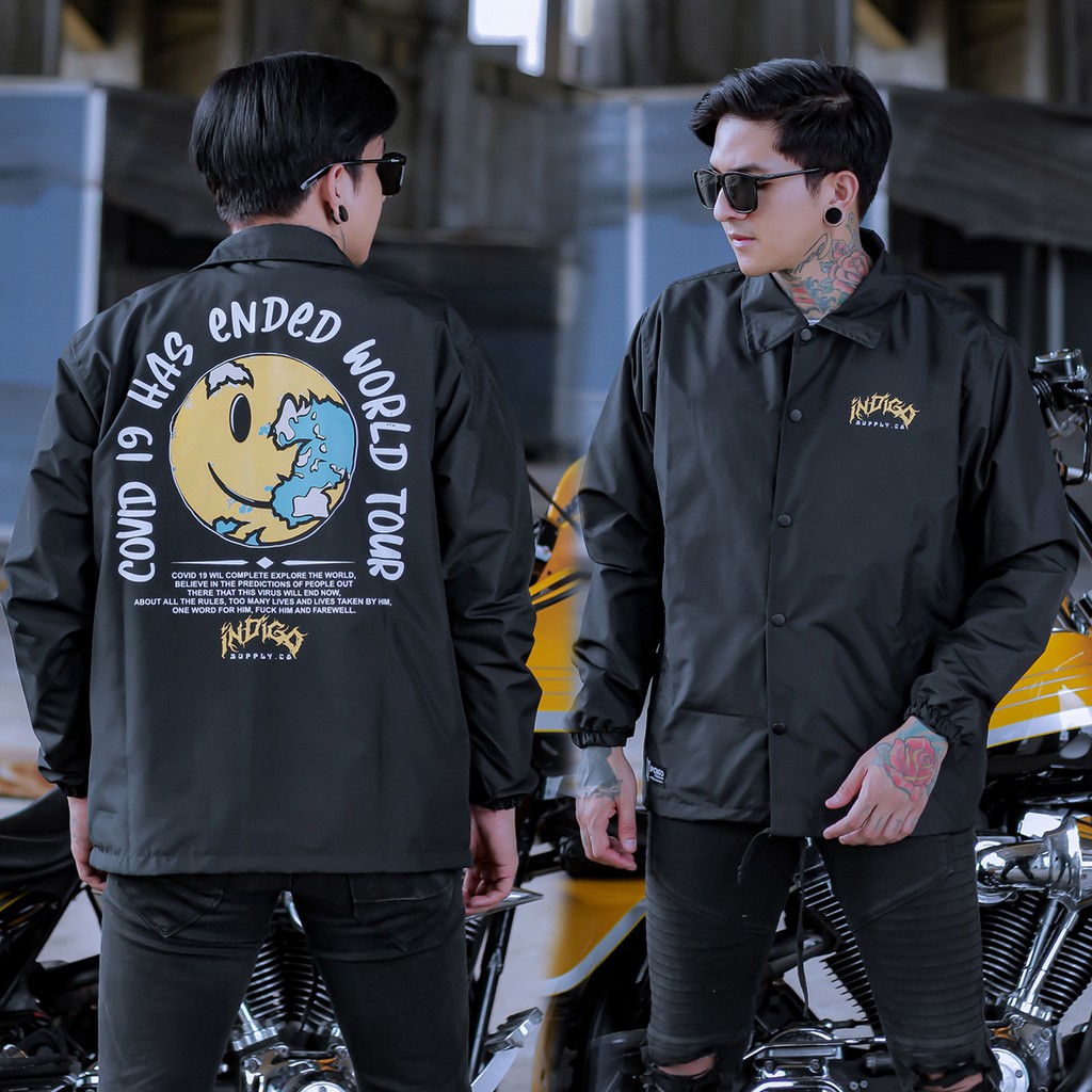 INST JAKET WINDBREAKER COVID 19 ENDED WORD TOUR