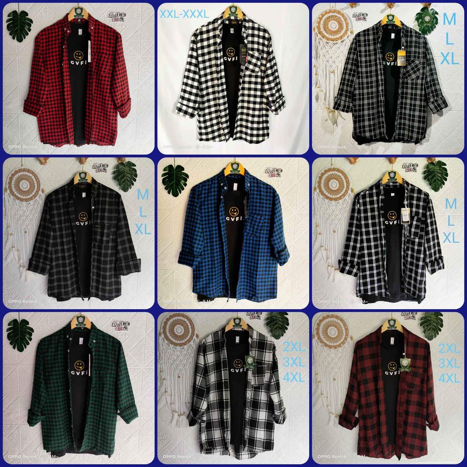 KEMEJA FLANEL PRIA PANJANG / HEM KOTAK KOTAK CASUAL DISTRO